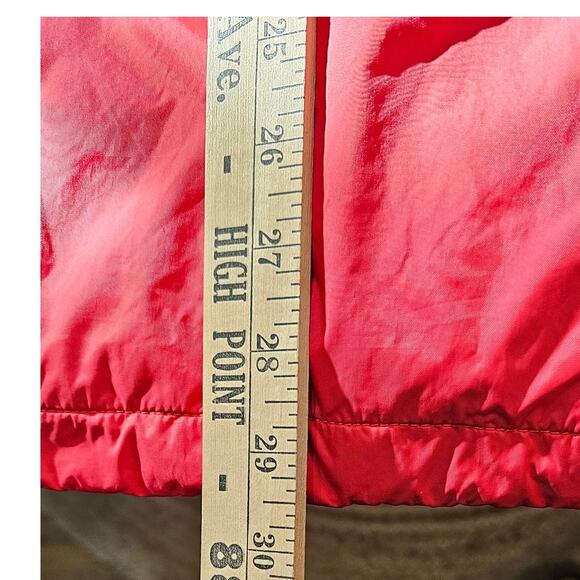 Columbia Windbreaker Hooded Mens Large Omni-shield  Packable Black & Red - Picture 10 of 12